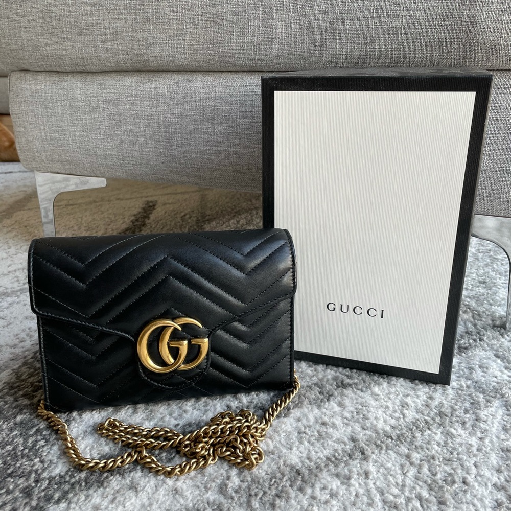 Gucci GG Marmont Matelasse Mini Bag Black